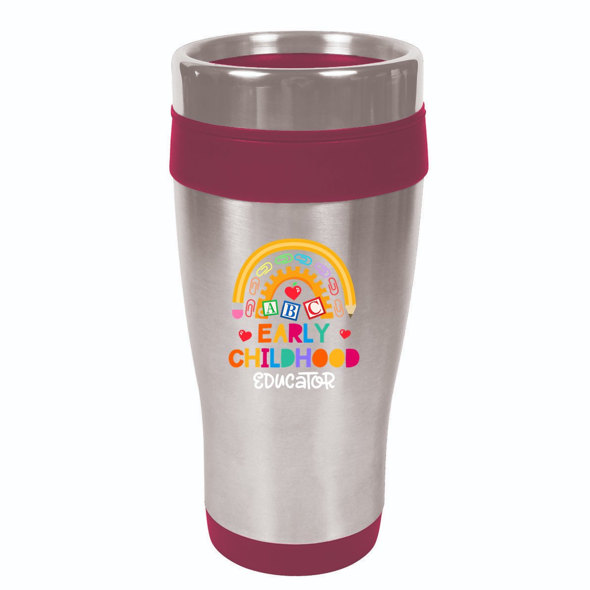 Teacher Early Childhood Educator Preschool Head Start Crew 16oz Travel Tumbler