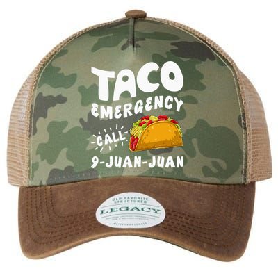 Taco Emergency Call 9 Juan Juan Funny Cinco De Mayo Men Legacy Tie Dye Trucker Hat