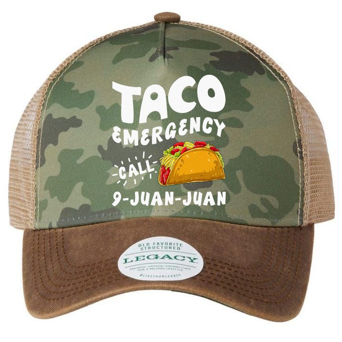Taco Emergency Call 9 Juan Juan Funny Cinco De Mayo Men Legacy Tie Dye Trucker Hat