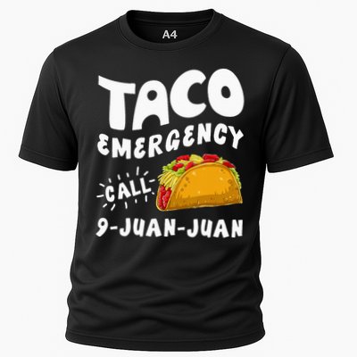 Taco Emergency Call 9 Juan Juan Funny Cinco De Mayo Men Performance Shirt