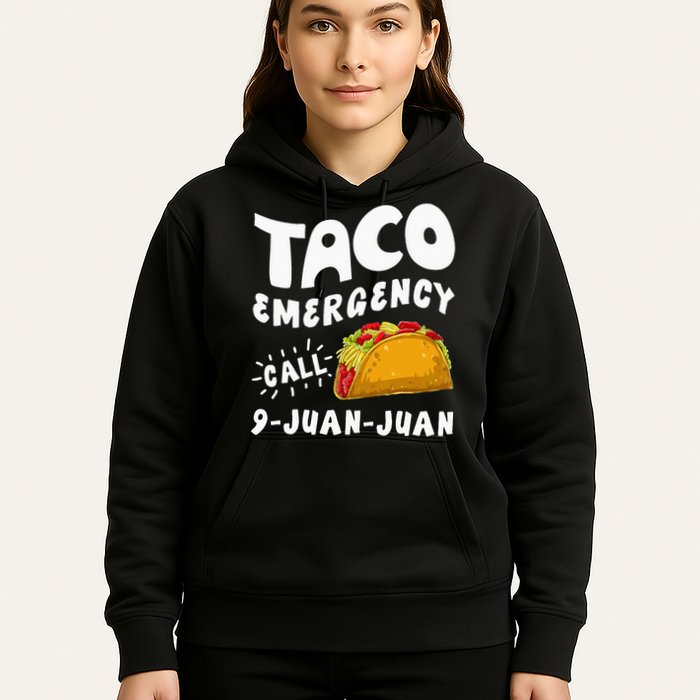 Taco Emergency Call 9 Juan Juan Funny Cinco De Mayo Men Hoodie