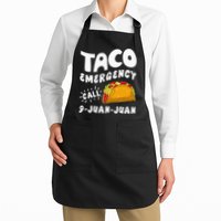Taco Emergency Call 9 Juan Juan Funny Cinco De Mayo Men Apron