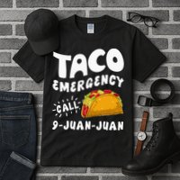 Taco Emergency Call 9 Juan Juan Funny Cinco De Mayo Men Tall T-Shirt