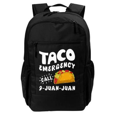 Taco Emergency Call 9 Juan Juan Funny Cinco De Mayo Men Backpack