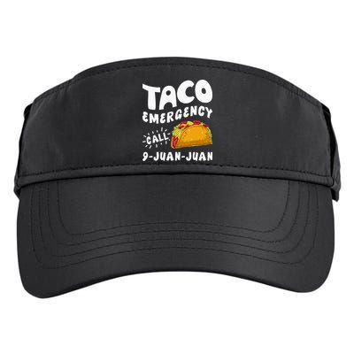 Taco Emergency Call 9 Juan Juan Funny Cinco De Mayo Men Adult Drive Performance Visor