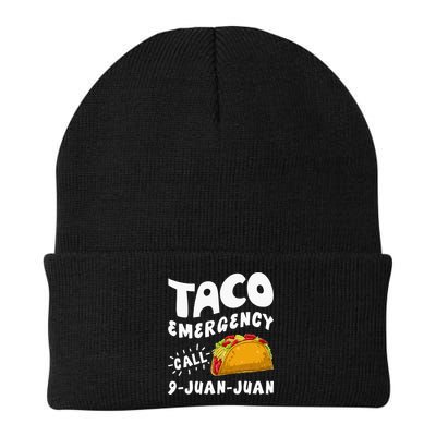 Taco Emergency Call 9 Juan Juan Funny Cinco De Mayo Men Beanie