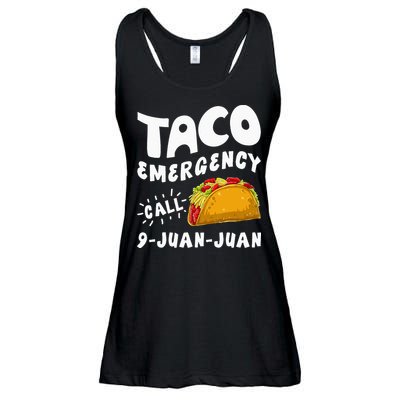 Taco Emergency Call 9 Juan Juan Funny Cinco De Mayo Men Ladies Essential Flowy Tank