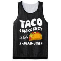Taco Emergency Call 9 Juan Juan Funny Cinco De Mayo Men Mesh Reversible Basketball Jersey Tank
