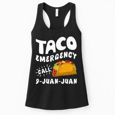 Taco Emergency Call 9 Juan Juan Funny Cinco De Mayo Men Womens Tank Top