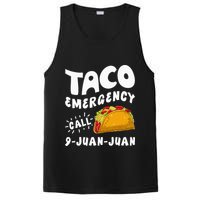 Taco Emergency Call 9 Juan Juan Funny Cinco De Mayo Men PosiCharge Competitor Tank