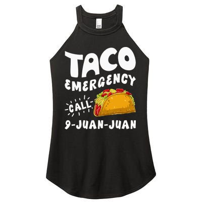 Taco Emergency Call 9 Juan Juan Funny Cinco De Mayo Men Women's Perfect Tri Rocker Tank