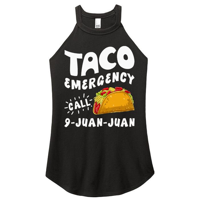 Taco Emergency Call 9 Juan Juan Funny Cinco De Mayo Men Women's Perfect Tri Rocker Tank