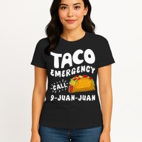 Taco Emergency Call 9 Juan Juan Funny Cinco De Mayo Men Womens T-Shirt