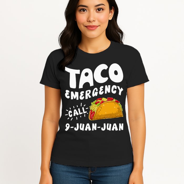 Taco Emergency Call 9 Juan Juan Funny Cinco De Mayo Men Womens T-Shirt