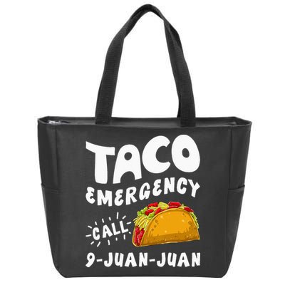 Taco Emergency Call 9 Juan Juan Funny Cinco De Mayo Men Zip Tote Bag