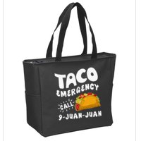 Taco Emergency Call 9 Juan Juan Funny Cinco De Mayo Men Zip Tote Bag