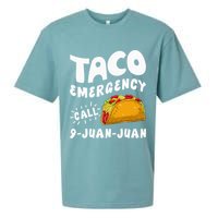 Taco Emergency Call 9 Juan Juan Funny Cinco De Mayo Men Sueded Cloud Jersey T-Shirt
