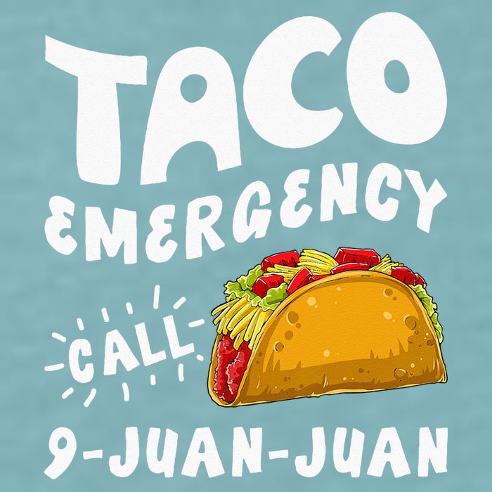 Taco Emergency Call 9 Juan Juan Funny Cinco De Mayo Men Sueded Cloud Jersey T-Shirt