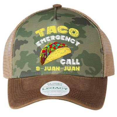 Taco Emergency Call 9 Juan Juan Cinco De Mayo Funny Legacy Tie Dye Trucker Hat
