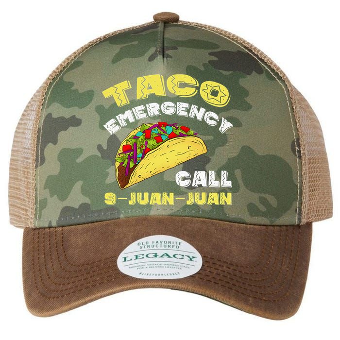 Taco Emergency Call 9 Juan Juan Cinco De Mayo Funny Legacy Tie Dye Trucker Hat
