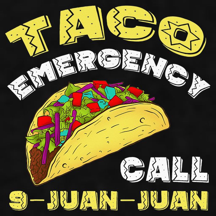 Taco Emergency Call 9 Juan Juan Cinco De Mayo Funny Ladies PosiCharge Tri-Blend Wicking Tank