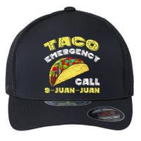 Taco Emergency Call 9 Juan Juan Cinco De Mayo Funny Flexfit Unipanel Trucker Cap