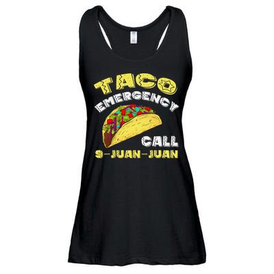 Taco Emergency Call 9 Juan Juan Cinco De Mayo Funny Ladies Essential Flowy Tank
