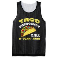 Taco Emergency Call 9 Juan Juan Cinco De Mayo Funny Mesh Reversible Basketball Jersey Tank