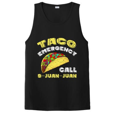 Taco Emergency Call 9 Juan Juan Cinco De Mayo Funny PosiCharge Competitor Tank
