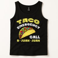 Taco Emergency Call 9 Juan Juan Cinco De Mayo Funny Tank Top