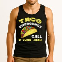 Taco Emergency Call 9 Juan Juan Cinco De Mayo Funny Tank Top