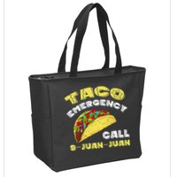 Taco Emergency Call 9 Juan Juan Cinco De Mayo Funny Zip Tote Bag