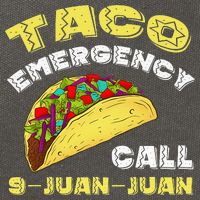 Taco Emergency Call 9 Juan Juan Cinco De Mayo Funny Cotton Canvas Backpack