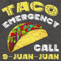 Taco Emergency Call 9 Juan Juan Cinco De Mayo Funny Vector Backpack