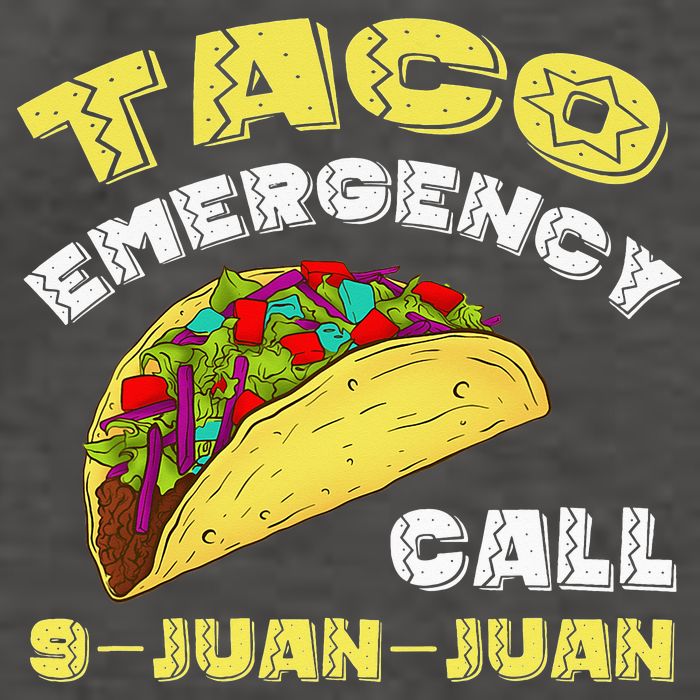 Taco Emergency Call 9 Juan Juan Cinco De Mayo Funny Vector Backpack