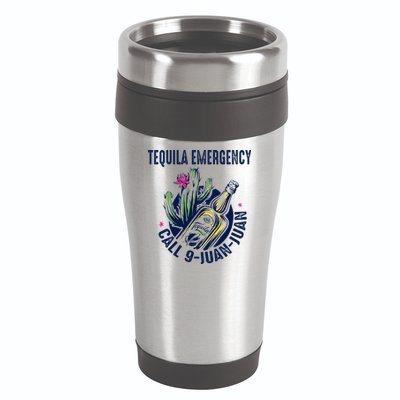 Tequila Emergency Call 9 Juan Juan 16oz Travel Tumbler