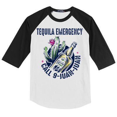 Tequila Emergency Call 9 Juan Juan Kids Colorblock Raglan Jersey