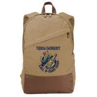 Tequila Emergency Call 9 Juan Juan Cotton Canvas Backpack
