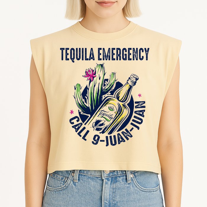 Tequila Emergency Call 9 Juan Juan Garment-Dyed Women's Muscle Tee