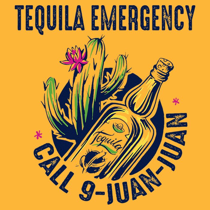 Tequila Emergency Call 9 Juan Juan Pom Pom 12in Knit Beanie
