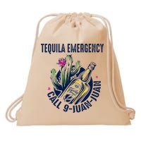 Tequila Emergency Call 9 Juan Juan Drawstring Bag