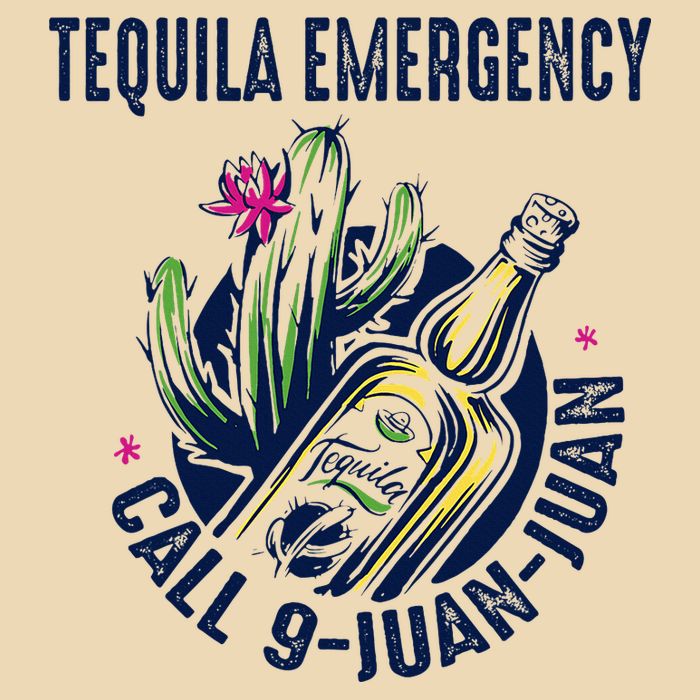 Tequila Emergency Call 9 Juan Juan Drawstring Bag
