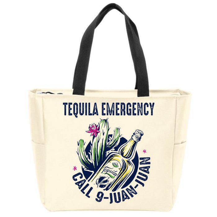 Tequila Emergency Call 9 Juan Juan Zip Tote Bag
