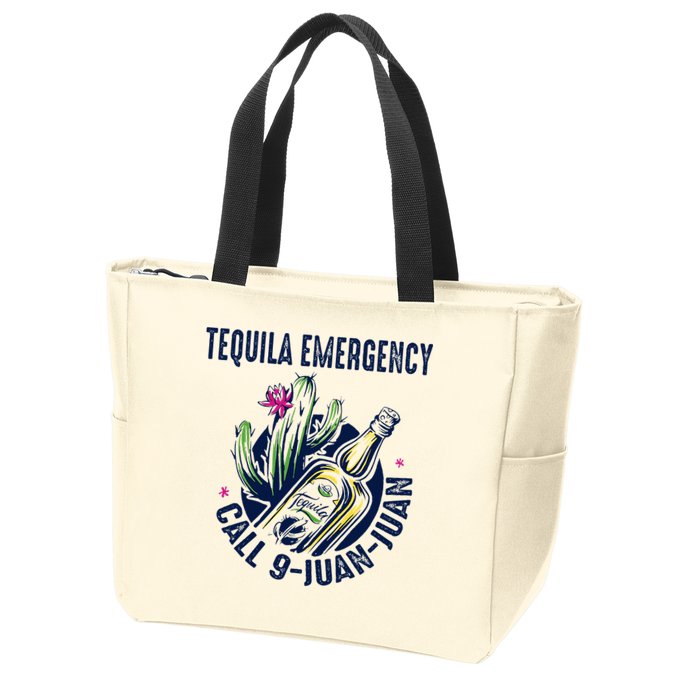 Tequila Emergency Call 9 Juan Juan Zip Tote Bag