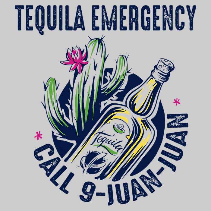 Tequila Emergency Call 9 Juan Juan Tie-Dye T-Shirt