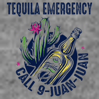 Tequila Emergency Call 9 Juan Juan 7-Panel Snapback Hat