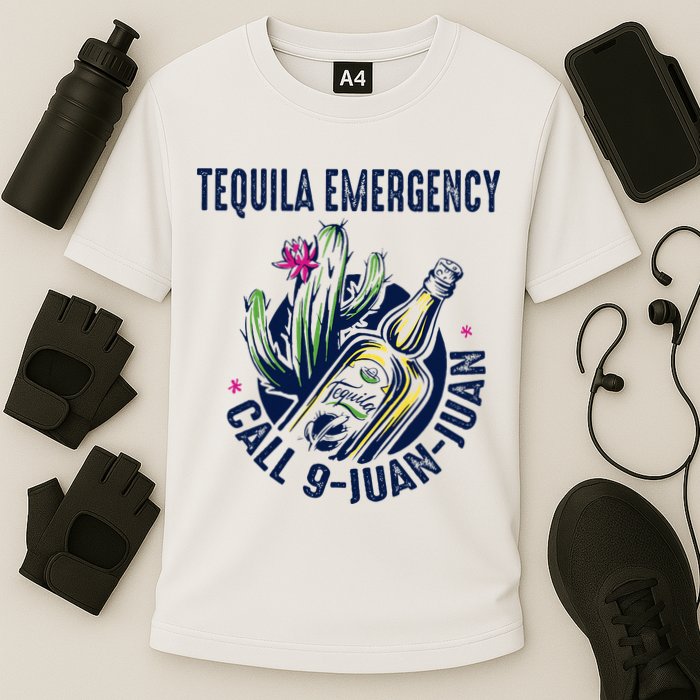 Tequila Emergency Call 9 Juan Juan Performance Shirt