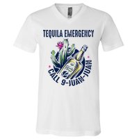 Tequila Emergency Call 9 Juan Juan V-Neck T-Shirt