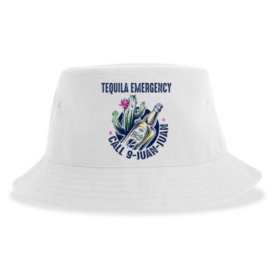 Tequila Emergency Call 9 Juan Juan Sustainable Bucket Hat