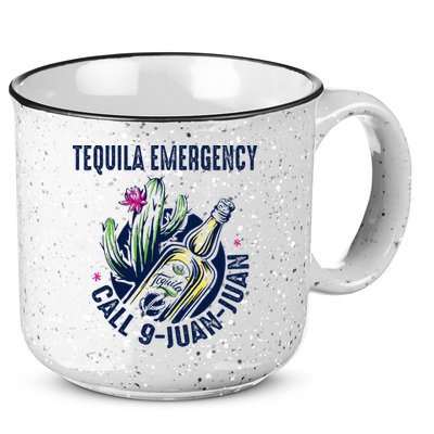 Tequila Emergency Call 9 Juan Juan 15oz Campfire Ceramic Mug